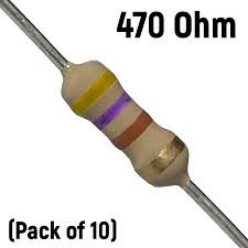 470 ohm 1/4 Watt Resistor - Pack of 10