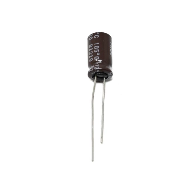 100 uF 50V Through Hole Electrolytic Capacitor