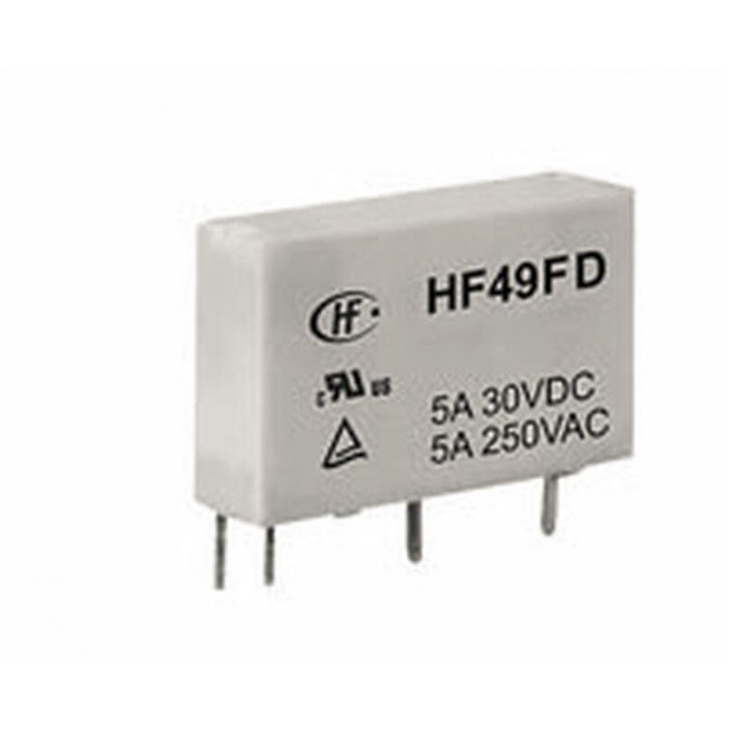 Hongfa 24V 5A DC HF49FD/024-1H22GFL 4 Pin SPST Miniature Power Relay ...