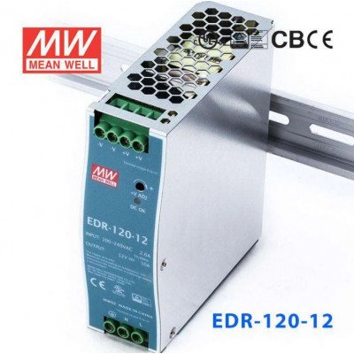 EDR-120-12 Mean well SMPS - 12V 10A 120W Din Rail Metal Power Supply