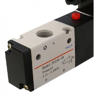 DC12V 1-4 inch 3 Way 2 Position Pneumatic Solenoid Valve for Water Air Gas
