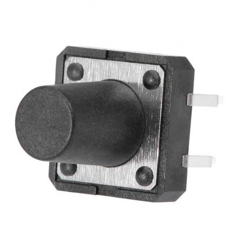 12x12x10mm Tactile 4 Pin Push Button Switch - 5 Pieces Pack
